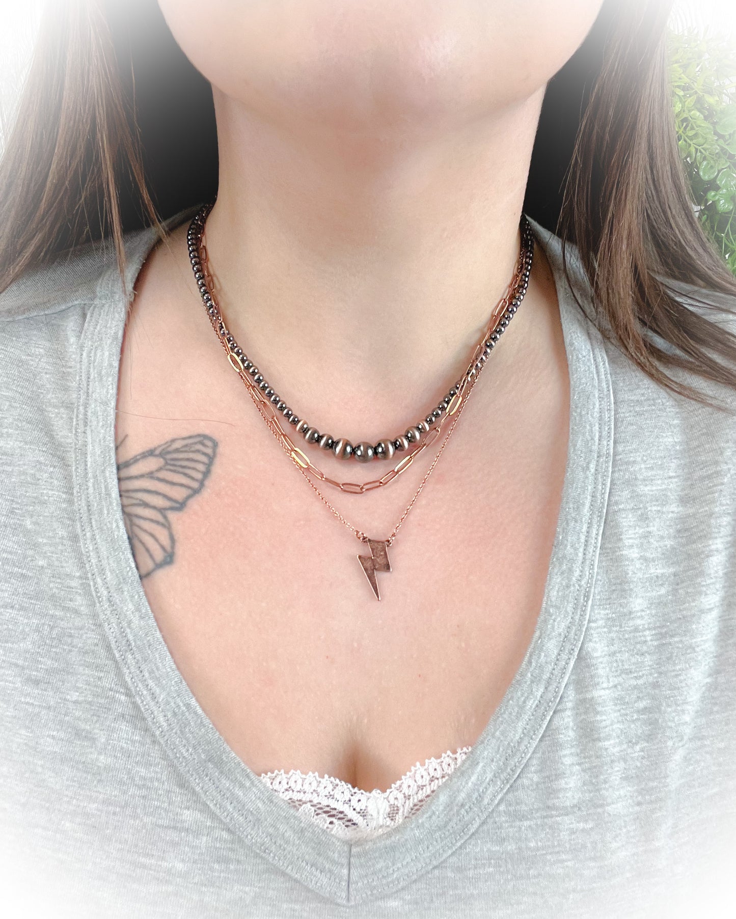 Thunder Lightning Bolt Layered Necklace - Multiple Colors