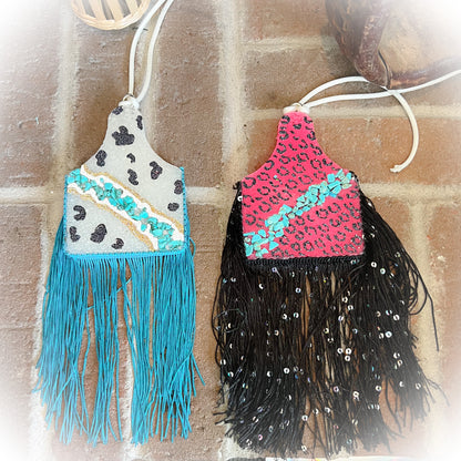 Cow Ear Tag Car Freshie - Multiple Scents & Designs