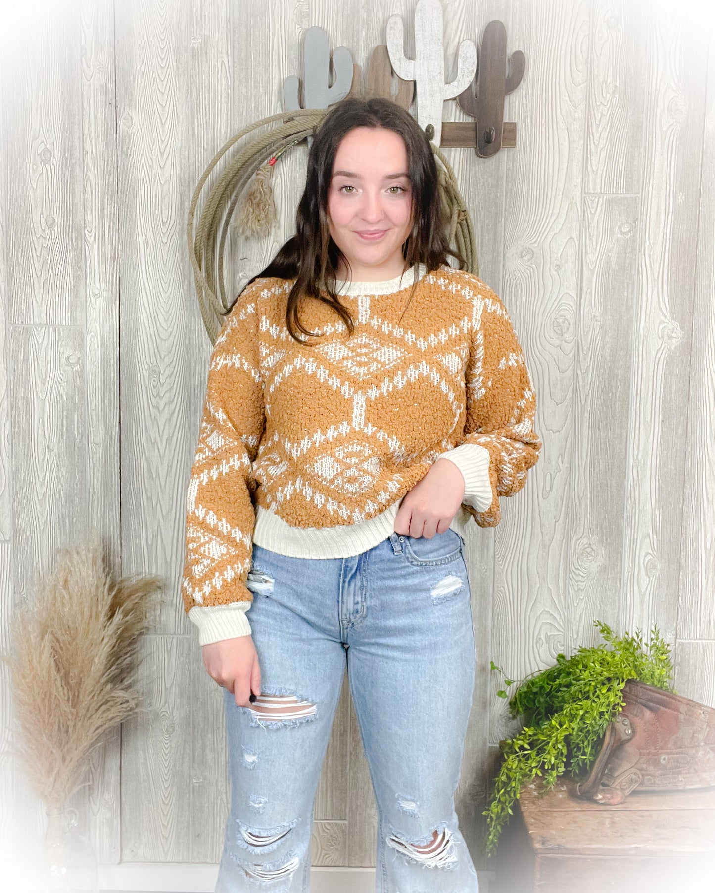 Camel Boho Sweater