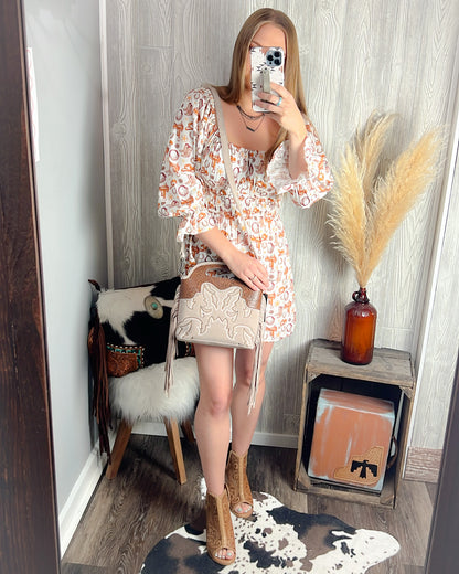 Howdy Darlin' Western Print Romper