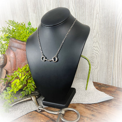 Simple Western Horse Snaffle Bit - Silver