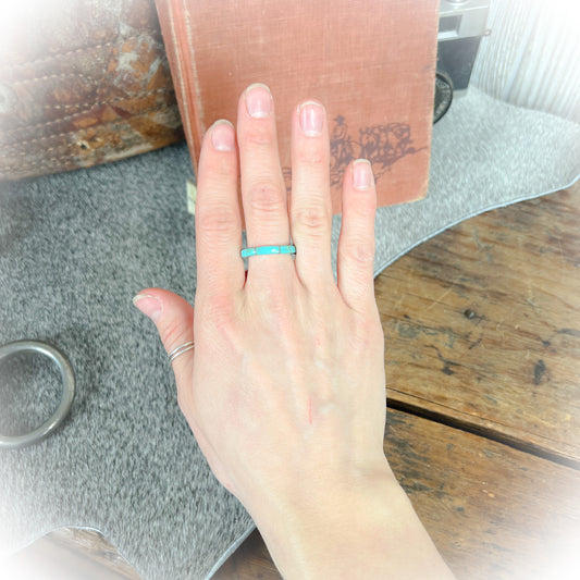 Tatum - Sterling Silver & Authentic Turquoise Ring