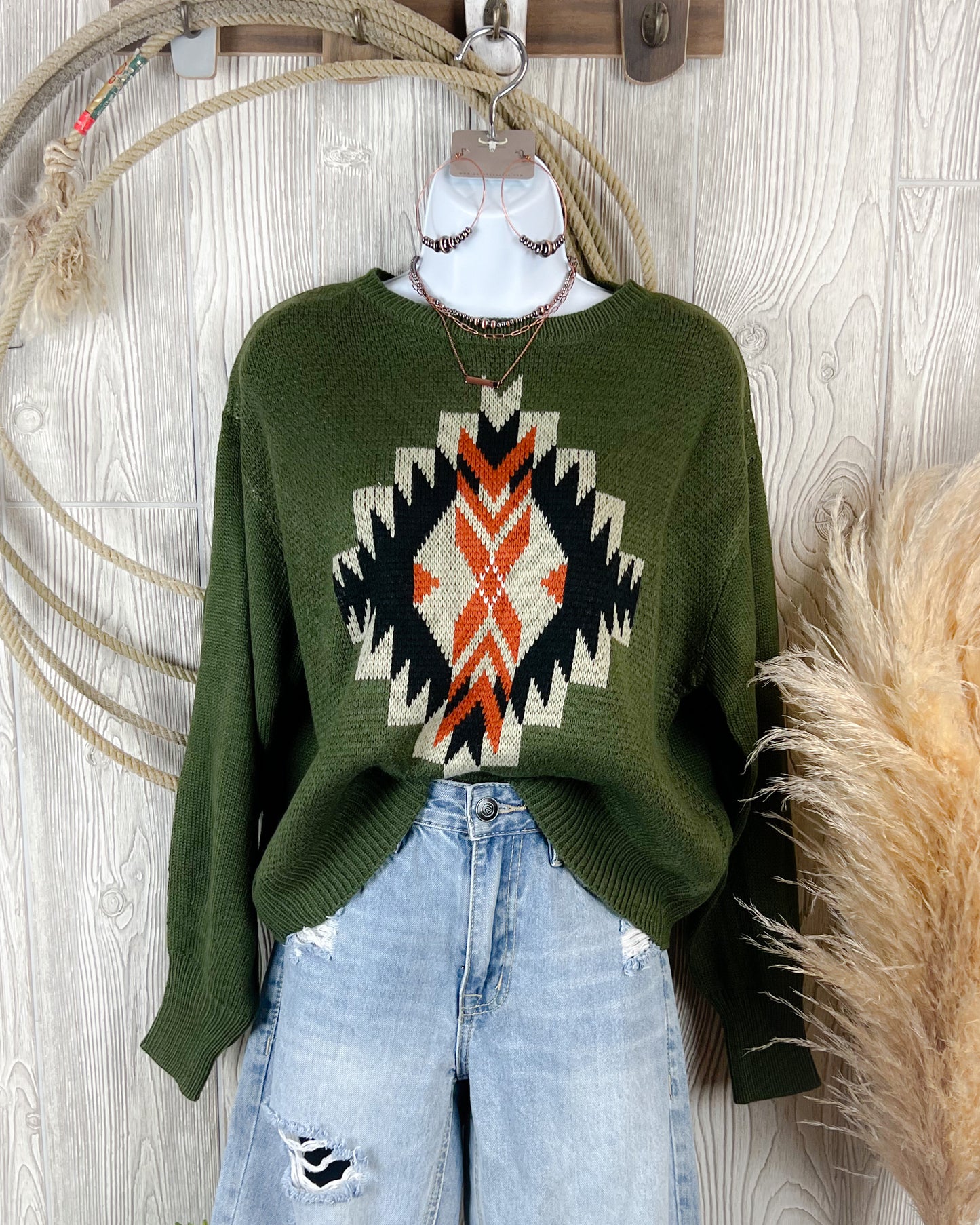 Believer Western Aztec Sweater