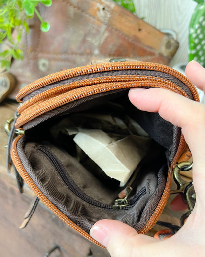 Small But Mighty Western Crossbody – Boot Stitch & Aztec Strap