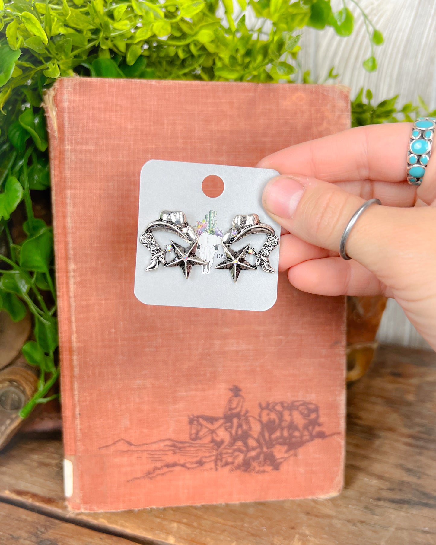 Western Trio Stud Earrings