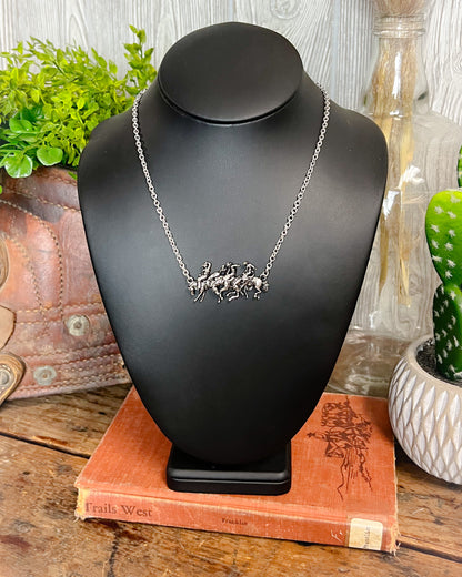 Western Rodeo Cowboy Necklace