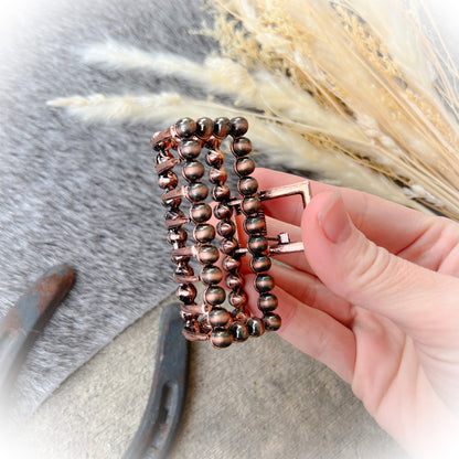 Mini Navajo Style Pearl Claw Clip - Multiple Colors