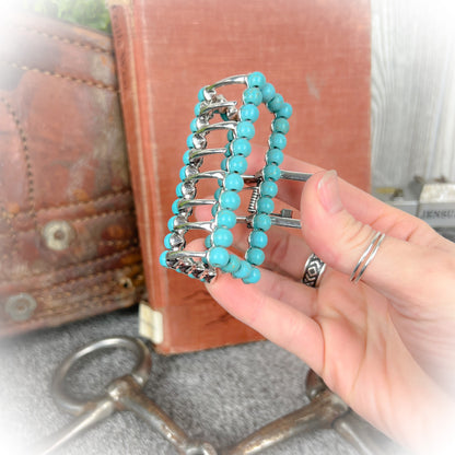Mini Navajo Style Pearl Claw Clip - Multiple Colors