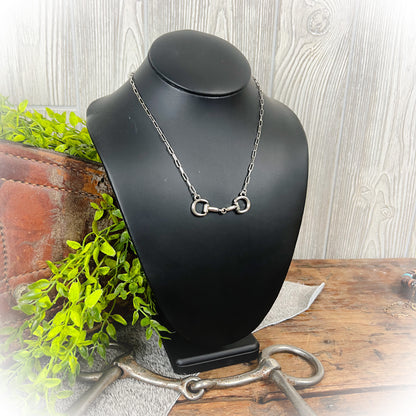 Simple Western Horse Snaffle Bit - Silver