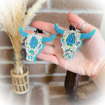 Bull Skull Car Freshie Vent Clips - Multiple Scents & Designs