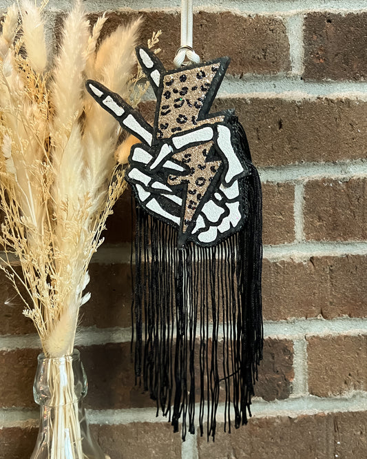 Skull Hand Lightning Bolt Car Freshie - Multiple Designs & Scents