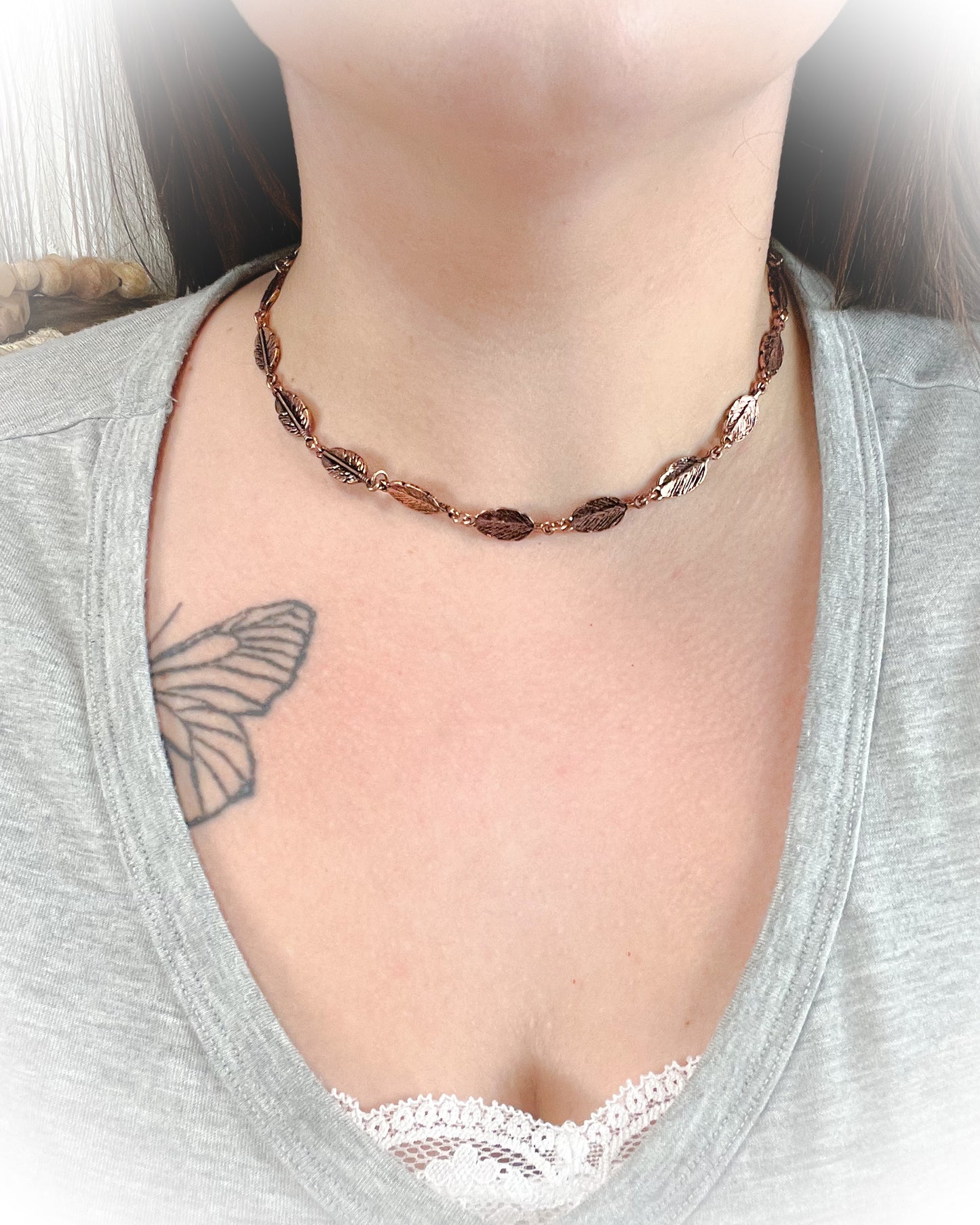 Western Feather Choker Necklace - Multiple Colors