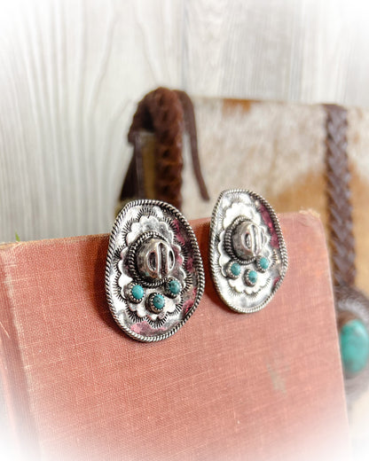 Western Cowboy Hat Statement Earrings