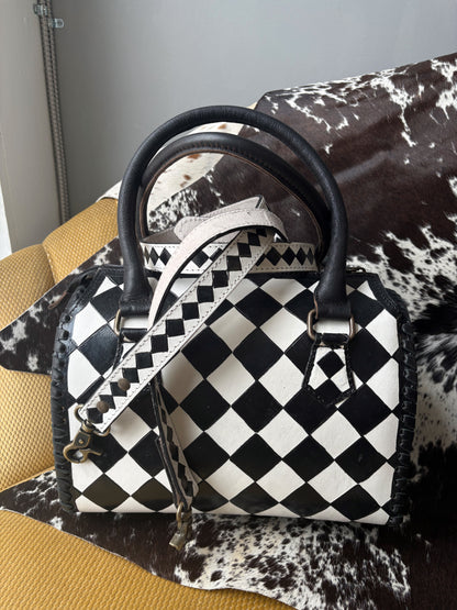 Sailor Checkered Western Medium Speedy Bag