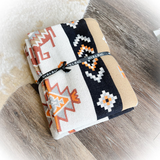 Western Mystery Cotton Throw Blanket – 50x60 Cowgirl Boutique Blanket (Seller Selected)