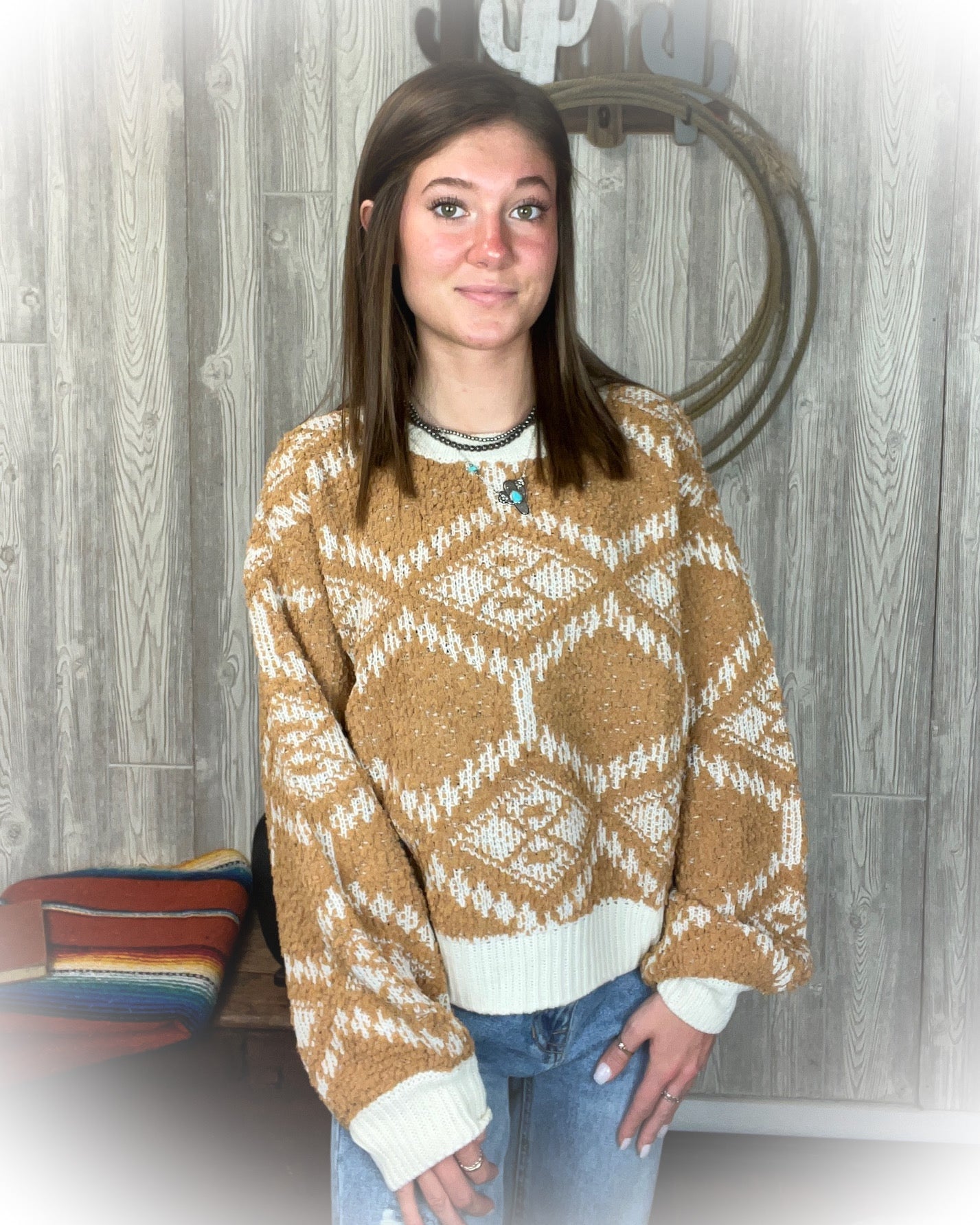 Camel Boho Sweater