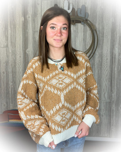 Camel Boho Sweater