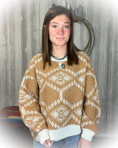 Camel Boho Sweater