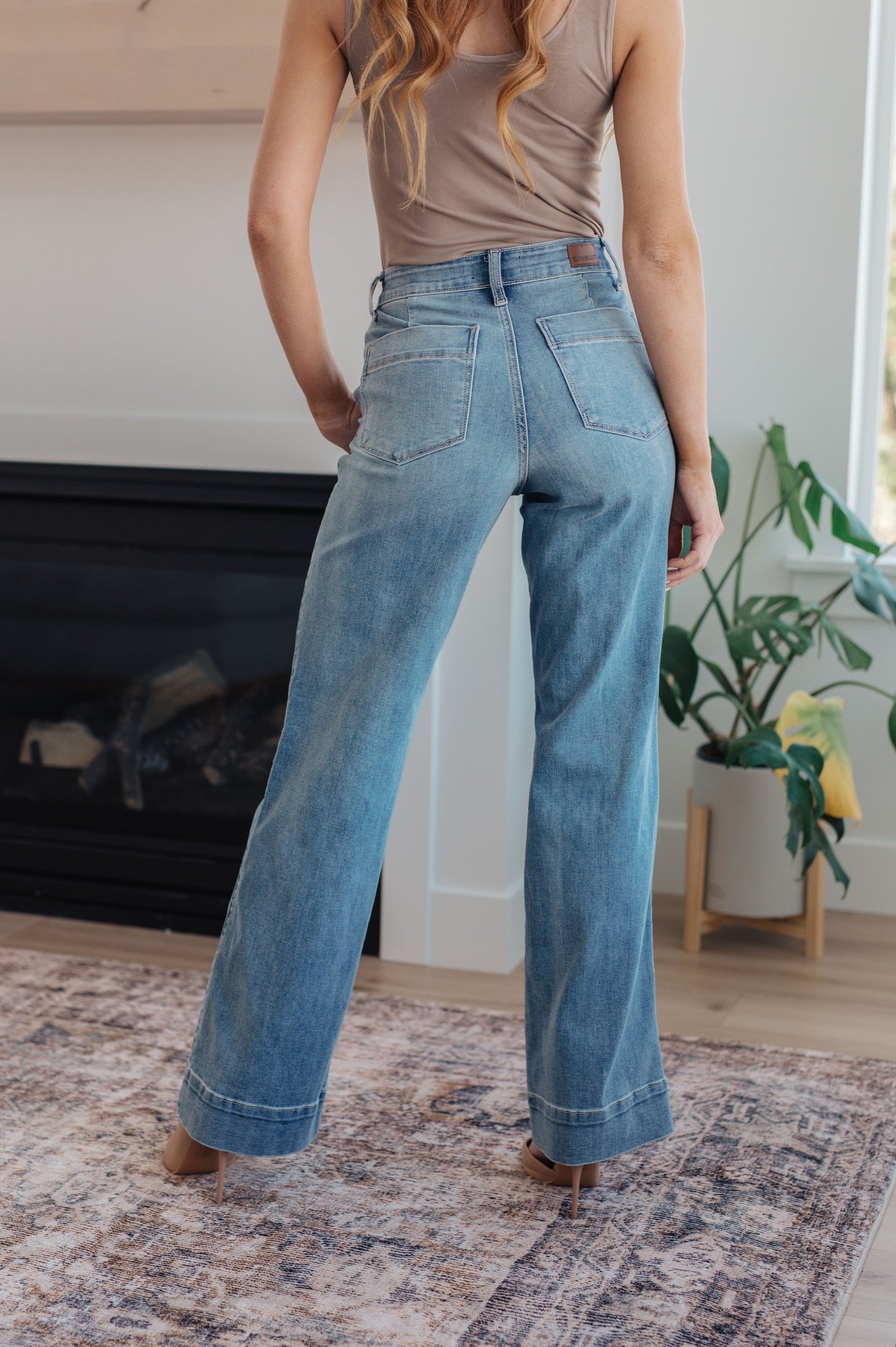 Mindy Mid Rise Wide Leg Jeans - Online Exclusive