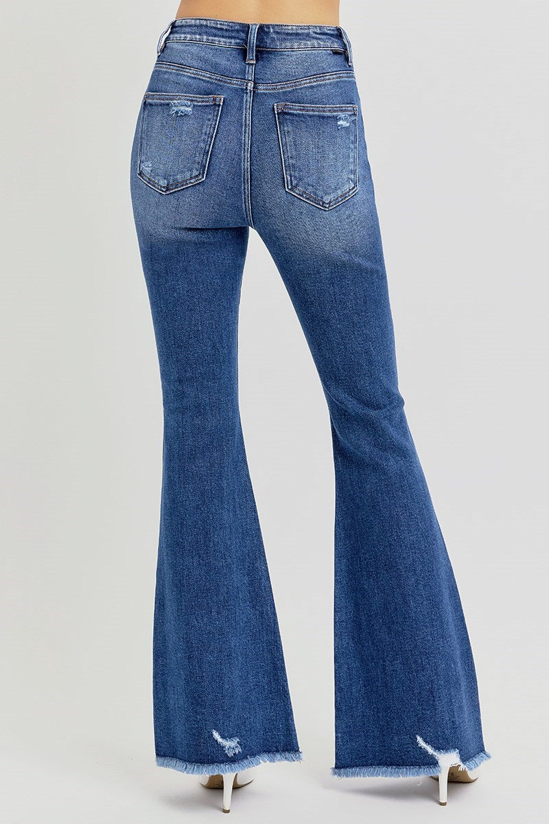 Molly High Rise Flare Jeans With Tummy Control - Risen