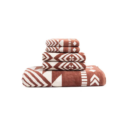 Rustic Boho Aztec Print Western Towel