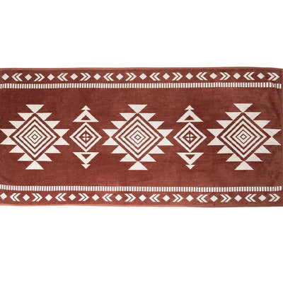 Rustic Boho Aztec Print Western Towel