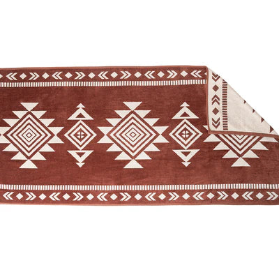 Rustic Boho Aztec Print Western Towel