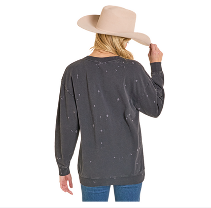 Stay Western Graphic Crewneck Sweater