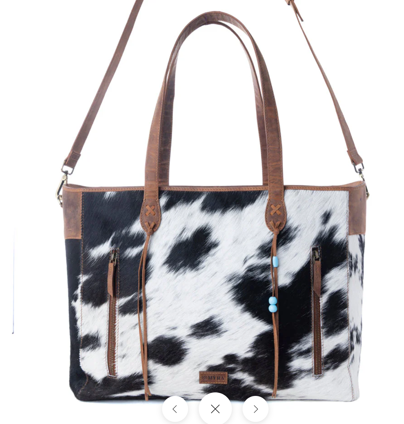 Bold Wind Genuine Cowhide Western Tote Purse – Concealed Carry Cowgirl Shoulder Bag (16” x 9.5”)