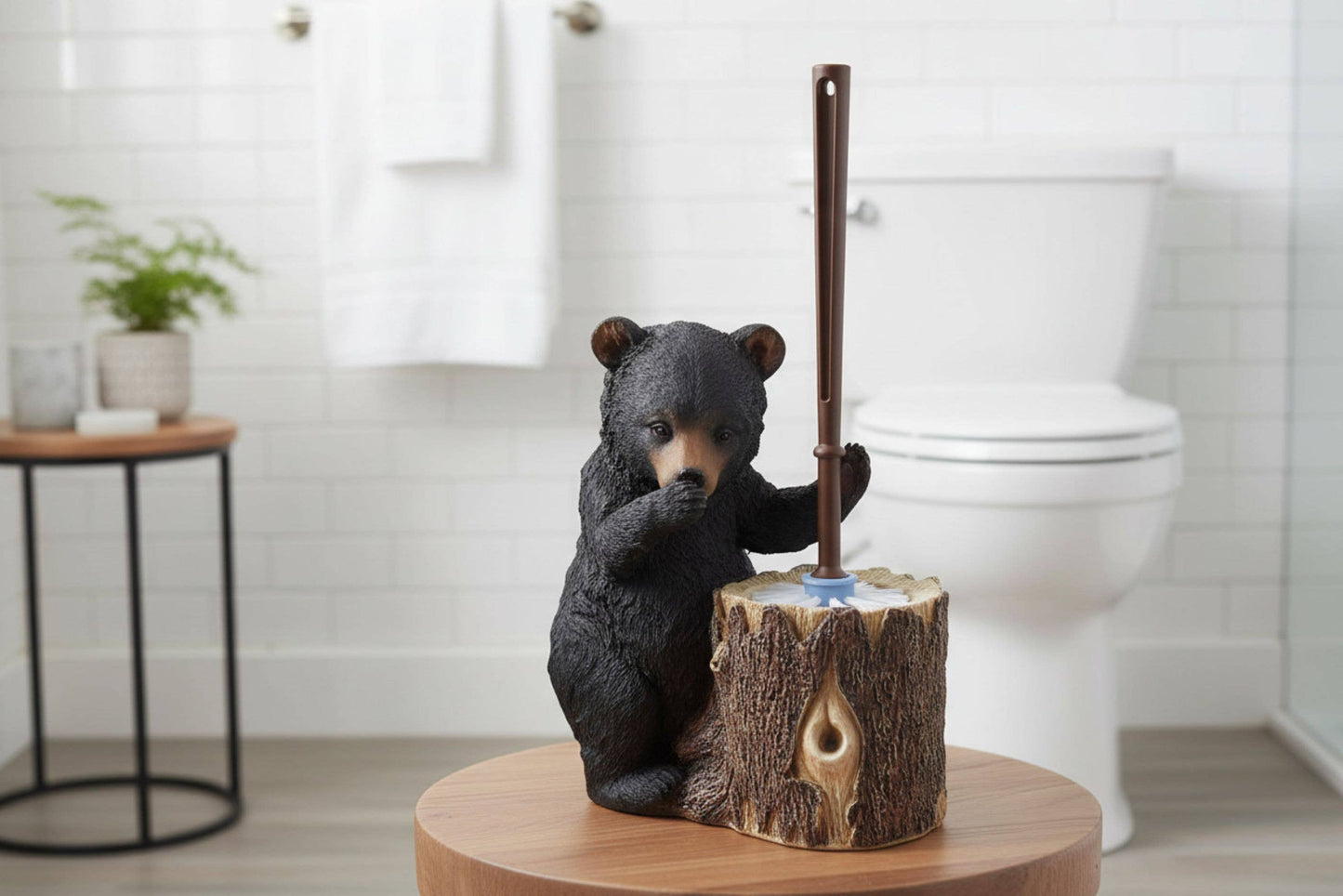 STINKY BEAR TOILET BRUSH HOLDER