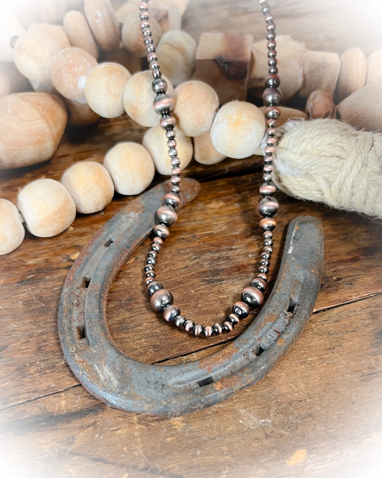 bronze faux navajo pearl chocker necklace | punchy cactus | western boutique | western necklace 