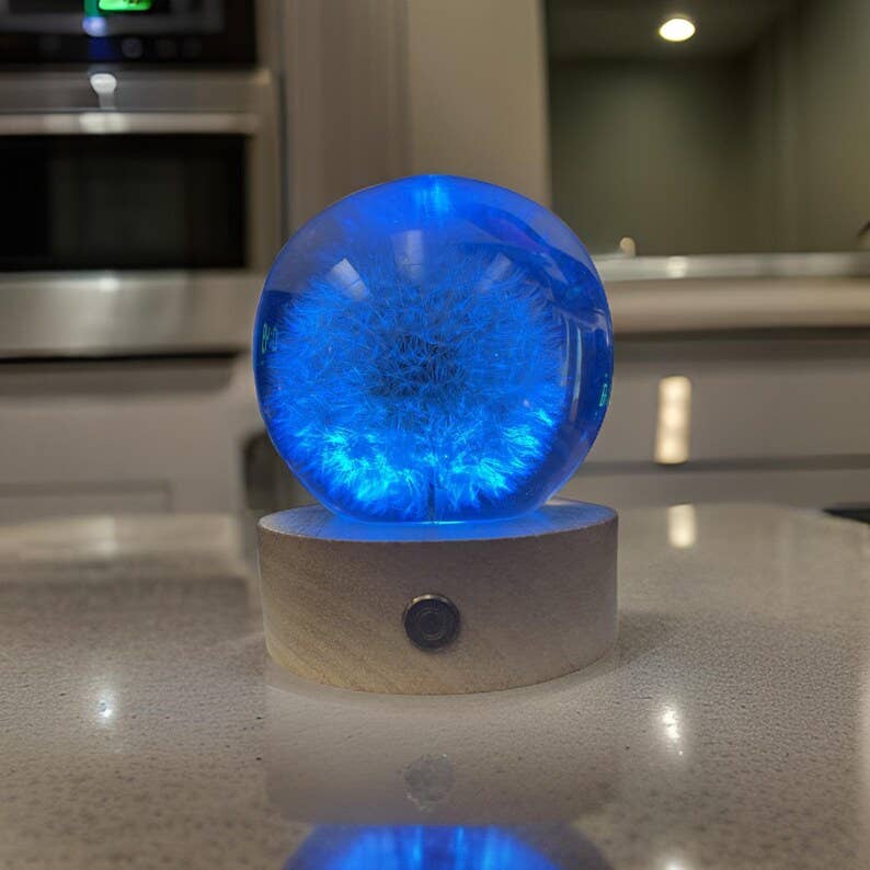 WISH MULTI-COLORED Dandelion light, Christmas, Birthdays, Mothers Day