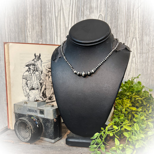 z-Navajo Pearl Choker Necklace