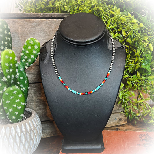 z-All Wrong Necklace - Turquoise