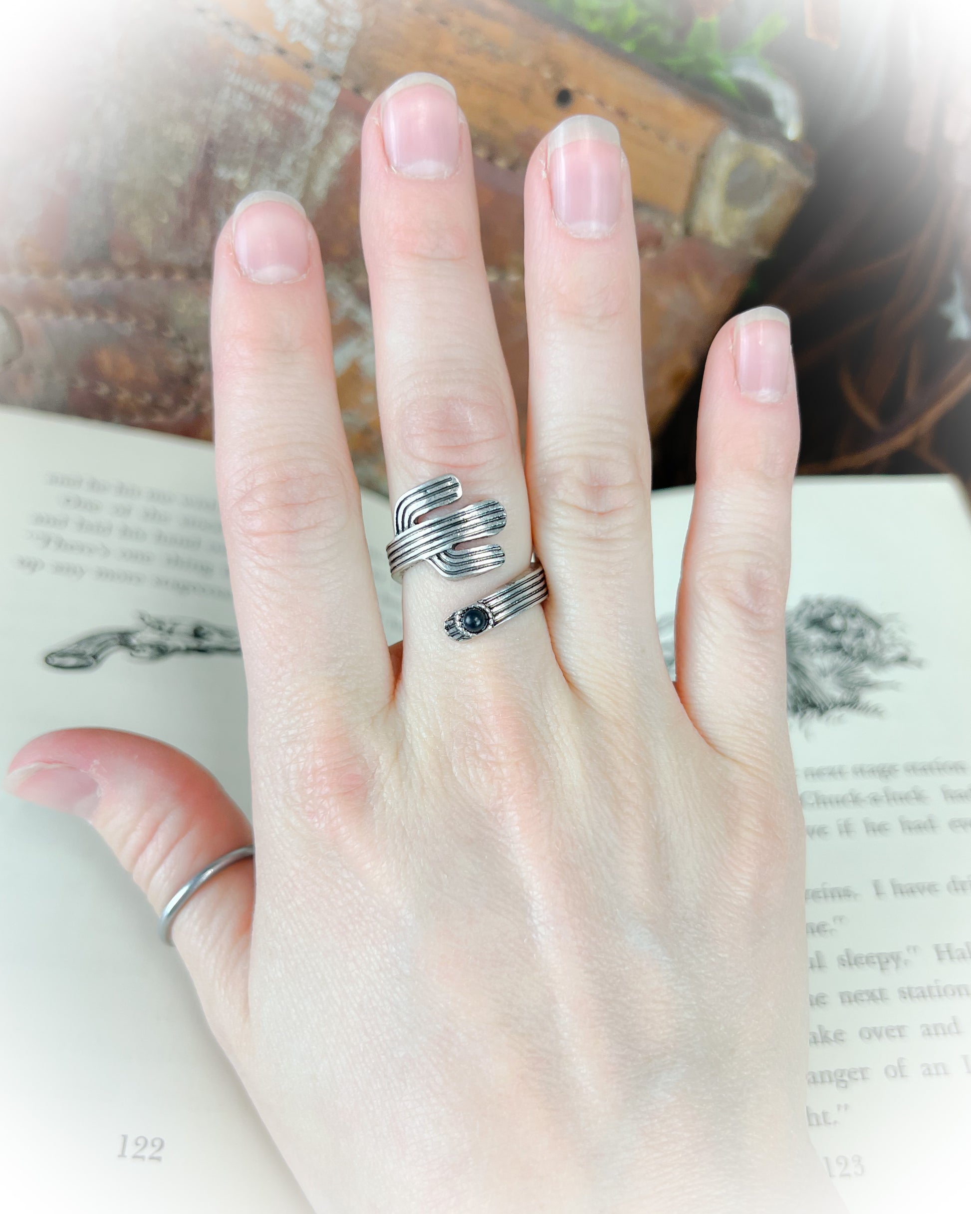 western cactus wrap ring | punchy cactus western boutique | western ring | western jewelry 