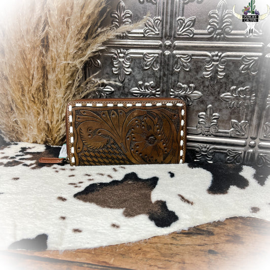 Compile Western Tooled Leather Wallet