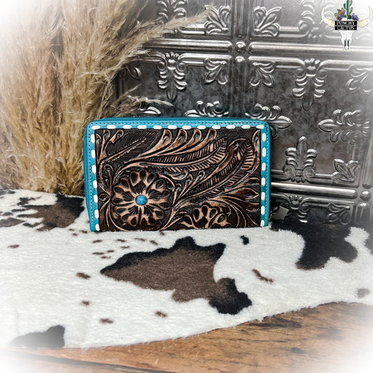 Playfair Tooled Leather Wallet