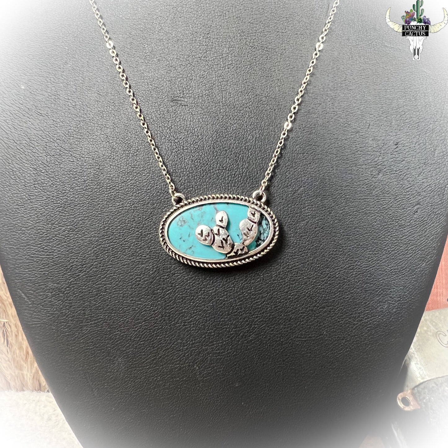 Cactus Necklace - Turquoise