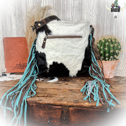 Sapphire Crown Hand-Tooled Purse