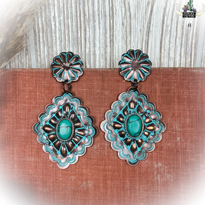 z-Just Know Earrings - Patina