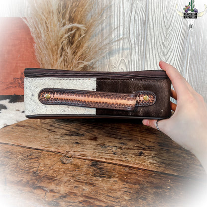 Tooled Leather Western Jewelry Case