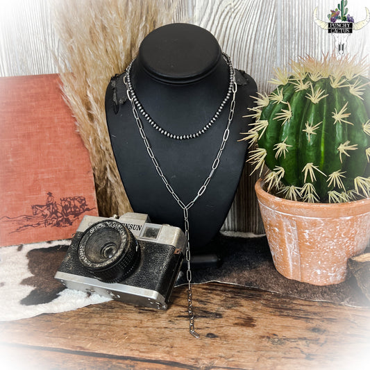 z-Retro Navajo Pearl Necklace