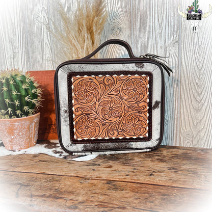 Tooled Leather Western Jewelry Case