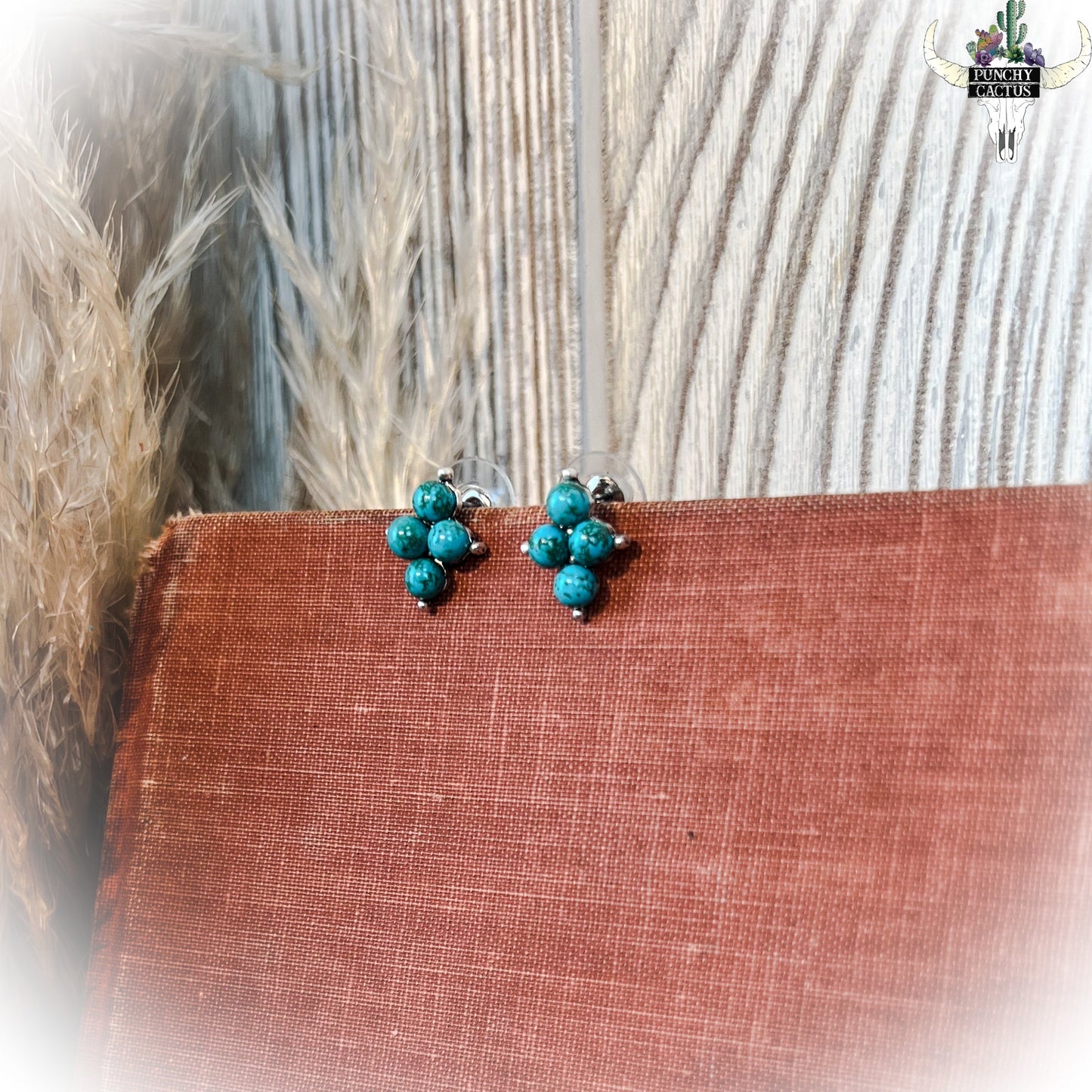 Turquoise Natural Stone Post Earrings