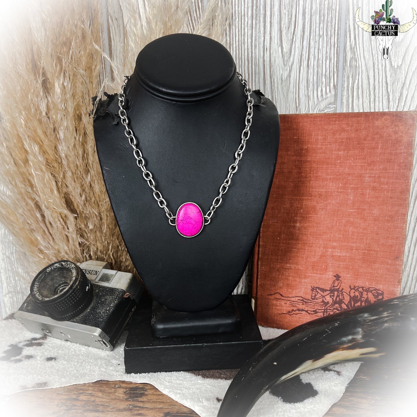 Chasin' You Necklace - Hot Pink