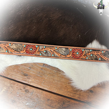 z-Round-Up Tooled Leather Belt