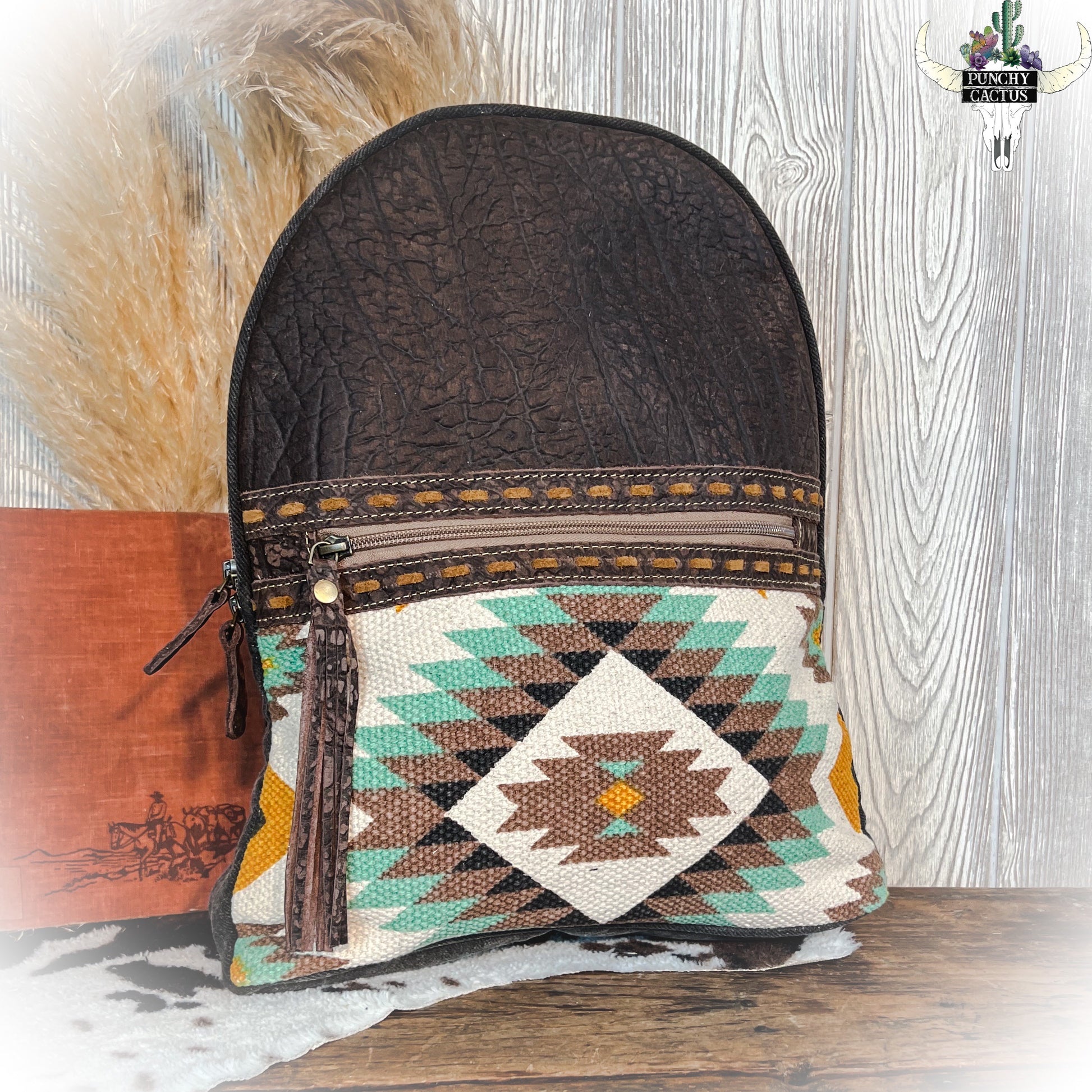 Leather Backpack | Punchy Cactus