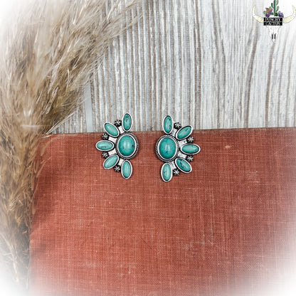 z-All Out Earrings - Turquoise