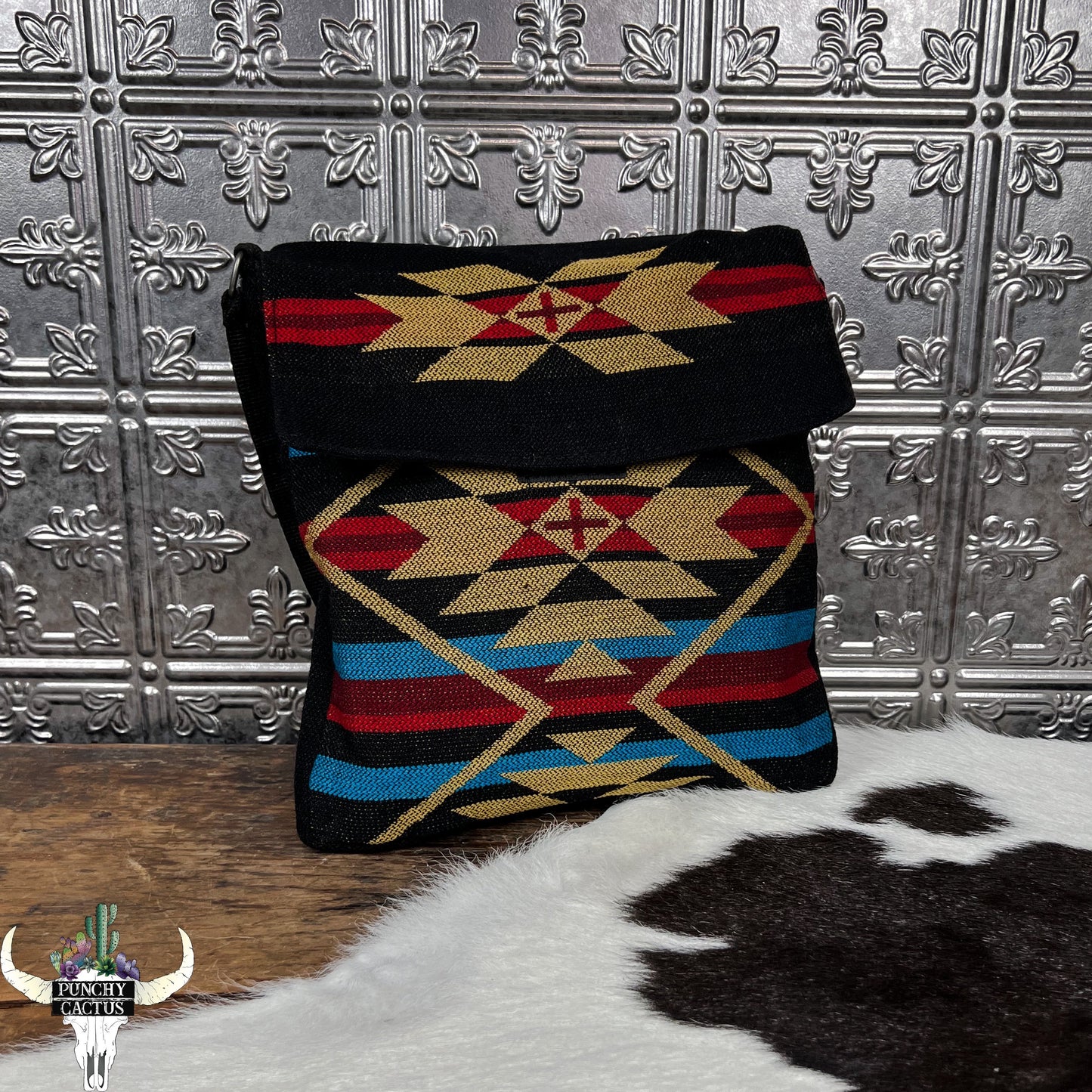 western aztec shoulder bag